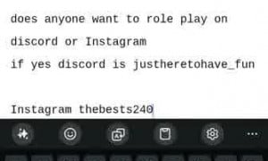 Does anyone want to role play (you have to be a girl to rp)