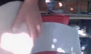 TheOmegleAnswer Blonde mexican shows her big tits, lick them and makes ahegaos