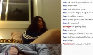 Girl exposes her breasts and masturbates