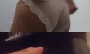 Small petite teen teasing on chat