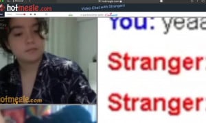 Cute Omegle girl showing boobs
