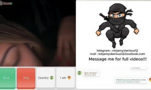 "Are you recording?" - Omegle brazil slut obeys