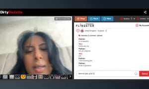 DirtyRoulette horny Indian Desi NRI slut plays whi