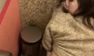 Ellie Leen Sucks And Fucks In A Public Stall