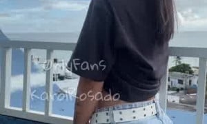 Karol Rosado Rubs Pussy On The View Deck