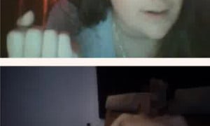 webcam girl cumshot reaction
