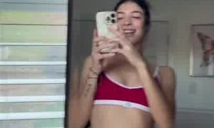 Allybean Takes Her Undies Off