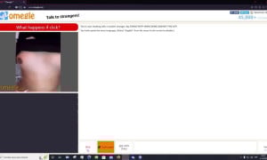 Woman shows her small tits and moans on Omegle 02-11-2022