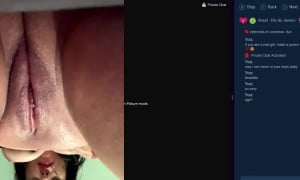 28 Flingster Vocal Brunette Fucks Green Dildo Dirt