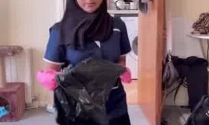 Boss Pounds Yasmina Khan During Cleaning