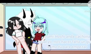 Jugando con mi amigo/gacha trioo