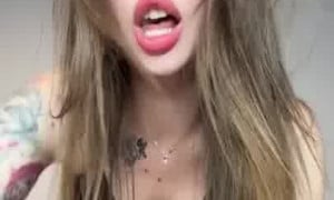 Nastynes Rides A Toy On Her Bed