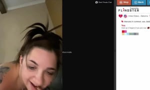 Flingster Tatted Brunette Strips and Begs To Be Fu