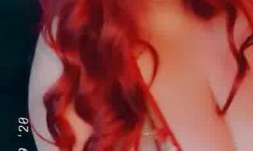 Multifluffyness Teases In Her Red Lingerie