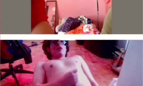 Surprised Omegle girls make fun of my wanker