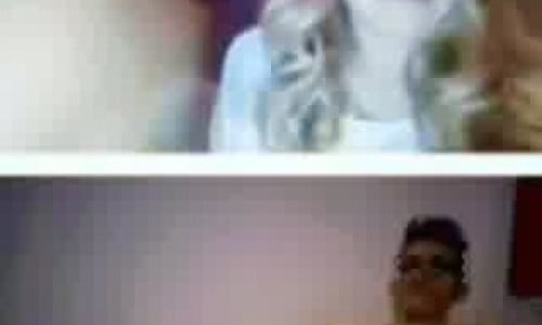 Three Omegle girls watch me jerk off
