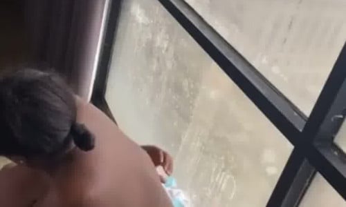 Ebony Aggressive throat fart