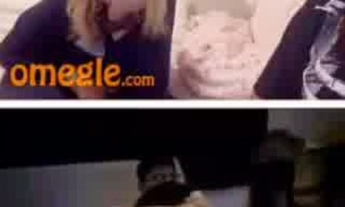 Two girls on Omegle watch me jerk off