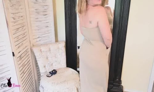 Ellie Renee Shows A Thong Under Her Dress