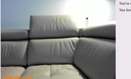 Sexy babe has an orgasm in Omegle video chat