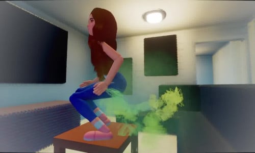 Girl Fart Animation 2 - video 2