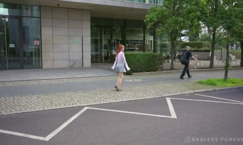 Lana Lane Strips Herself Naked Outside