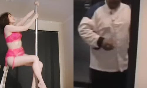 Tori pole dancing . TikTok video