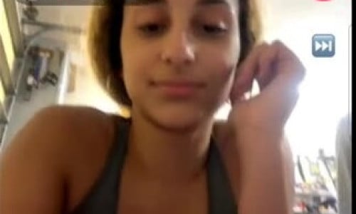 Hot lightskin girl reacting Huge Hefner 's Cock