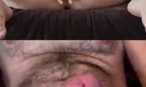 Blonde Milf makes big cock cum on chat