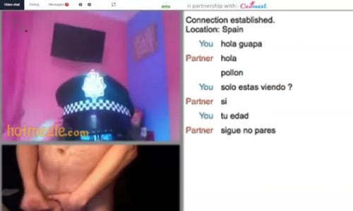 Sexy Omegle girl with naked stranger