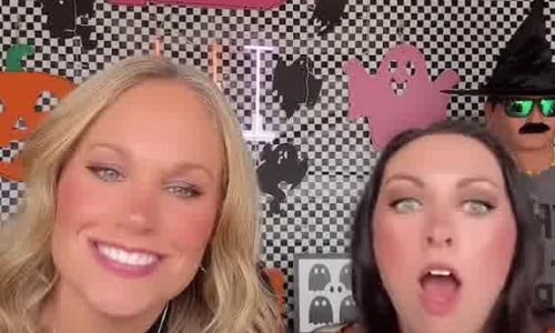 Two milfs burp n fart comp