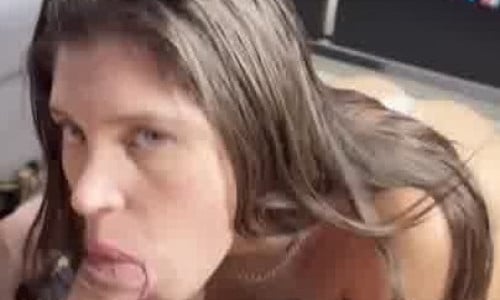 Louisa Rain Sucks A Cock Until He Cums