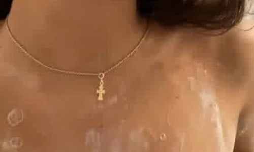 SofiaWeiderman Pours Soap And Rubs It All Over