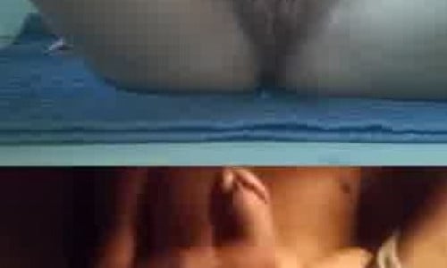 Teen fingering wet pussy on video chat