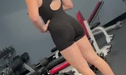 (preview) SEE THRU BLONDE GYM SLUT