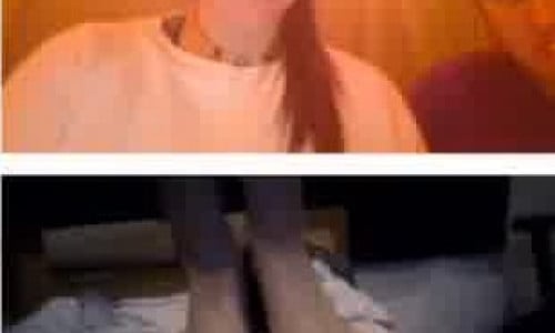 Humiliated on Omegle by two girls