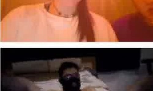 Humiliated on Omegle by two girls