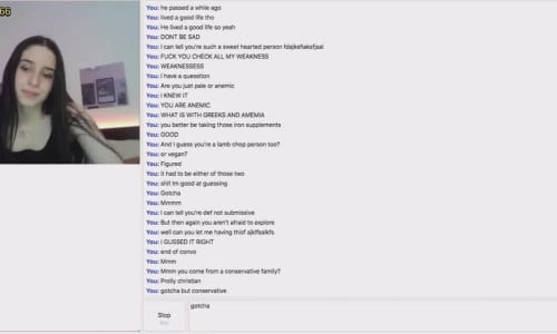 Shy Pale Girl Gives In