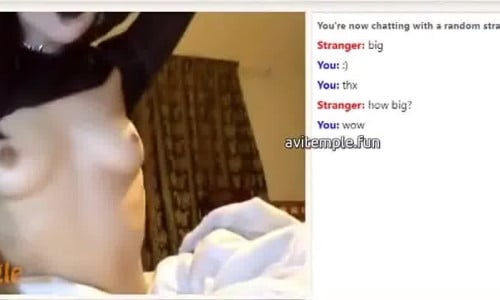 gothic slut show tits on omegle