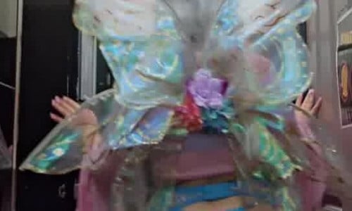 Tori dressed as a sexy Fairy