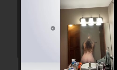 Fat Ass BBW white girl shakes her ass