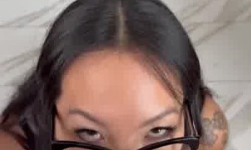 Asa Akira Gets Cum All Over Her Face And Glasses